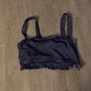 Jean cropped Top